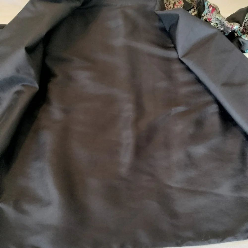 Vintage R&K Evening 100% Silk Jacket Geometric Asian Women's Size 10‎